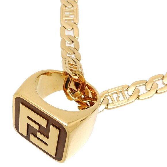 FENDI Gold Necklace - Picture 1 of 10